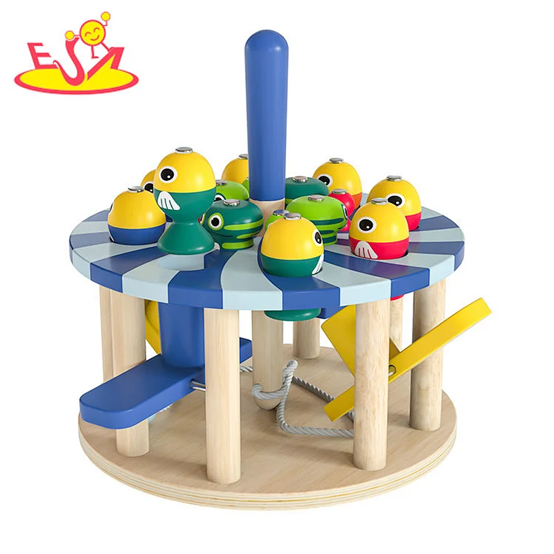 Nuevo diseño Macaron lindo juguete de cocina de madera para niños W10C582